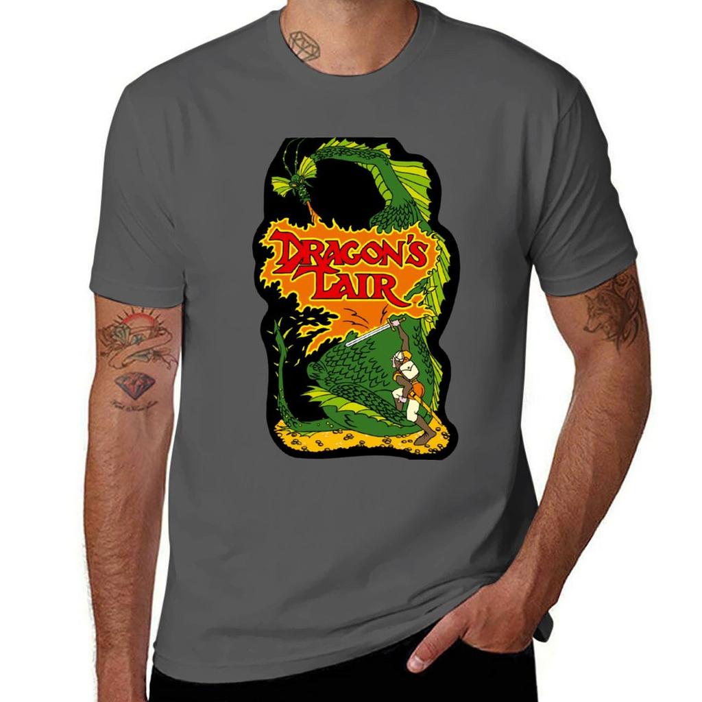 Dragons Lair Tshirt Vintage Print Crew Neck Tee