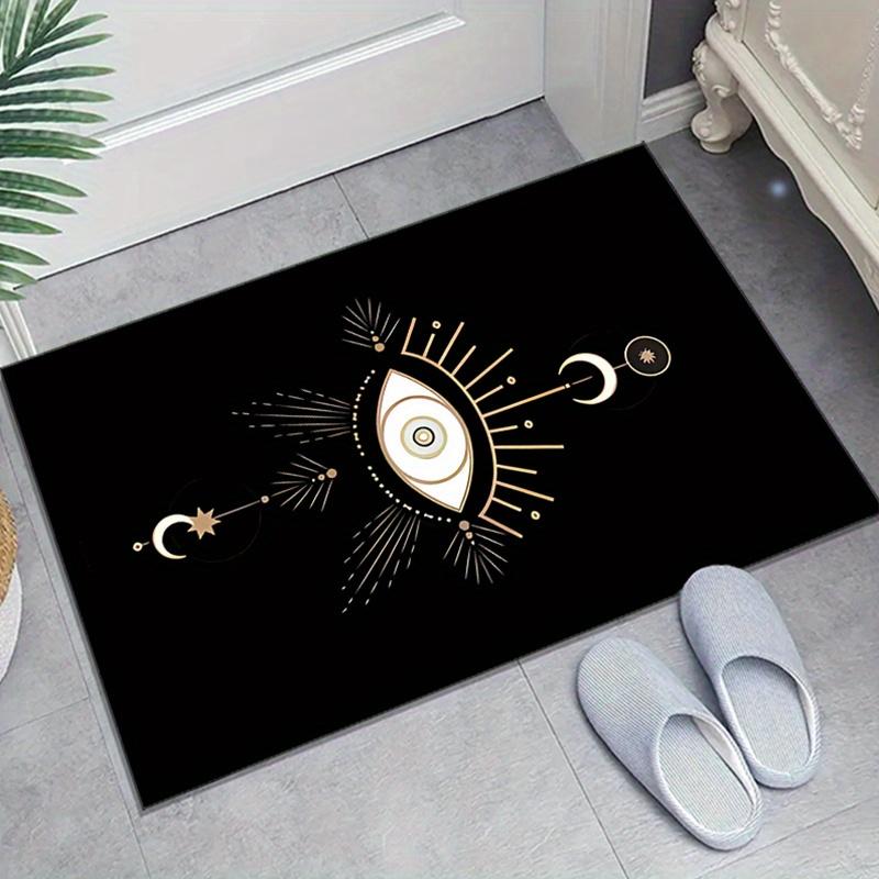 

Crystal Velvet Eye-Printed Area Rug for Bedroom And Living Room Home Decoration, Non-Slip Mat for Bedside. 60cm x 90cm