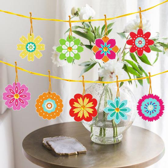 DIY Pintura Diamante Pingente Forma Criativa Cor Brilhante Brilho DIY Bordado Artesanato Janela