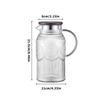 Easy to Cleaning Glass Water Pitcher with Retro Sun Pattern Lid Large Capacity for Family Gatherings and Homes Kitchen Use