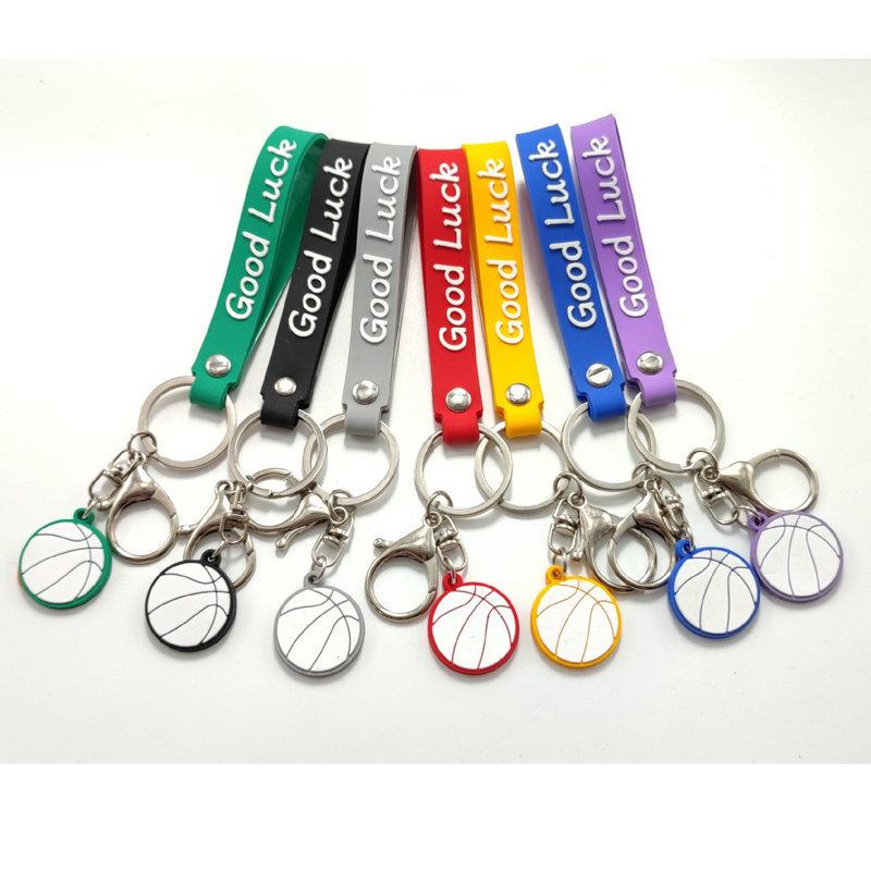 Personalized Sports Bracelet Keychain: PVC Soft Lobster Clasp