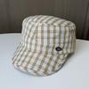 Small fresh cap literary plaid equestrian cap retro fashion baseball cap women's casual knight hat