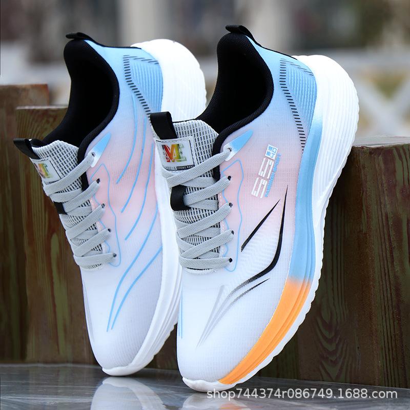 Summer Casual Sports Shoes Ultra-light Running Shoes Breathable Mesh Shoes Soft-soled Travel Shoes