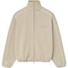 Essentials Modern Fleece Track Jacket With Piping Timber/Cloud White Men Outerwear Cream 202SP256891F