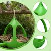 Bird Feeder Food Container Weatherproof Lawn Yard Ornament Compact Patio Outdoor Drainage