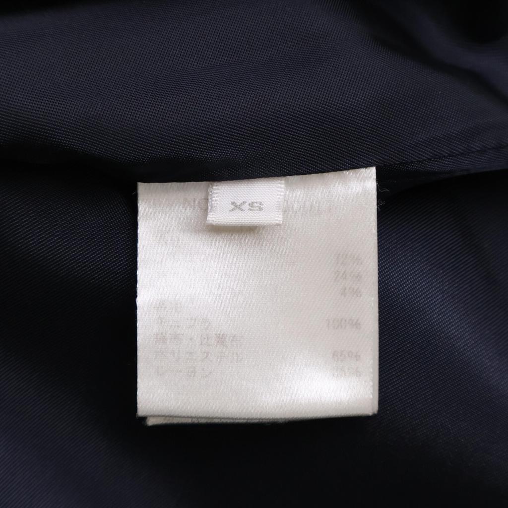 Ron Herman Navy Belted Soutien Collar Coat Coat XS NavyUsed