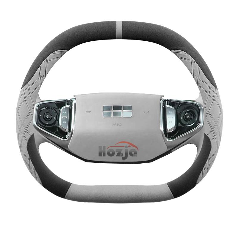 Wildleder Lenkradbezug für Geely EX5 2025 Rutschfest Auto-Styling Autozubehör