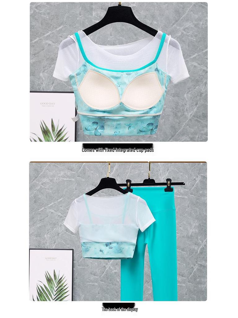 One-Shoulder Mesh Yoga Top with Chest Pads - Breathable, Hollow Design for Dance, Running, Fitness.