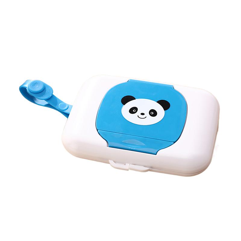 Baby Wipes Case Wet Wipe Box Dispenser For Stroller Portable Rope Lid Covered Tissue Boxes