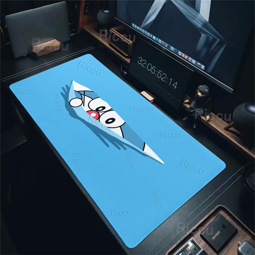 Large Anime Mouse Pads Kawaii D-doraemon Pattern Anti-slip Desk Mats Gaming Accessories Laptop Office Accessories Rubber Carpets