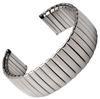 Bracelet de Montre Élastique en Acier Inoxydable 20/22mm, Design Universel Poli et Sablé
