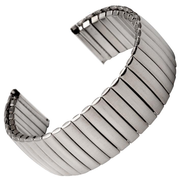 

Stainless Steel Elastic Watch Band 20/22mm, Polished & Sanded Universal Design 20mm