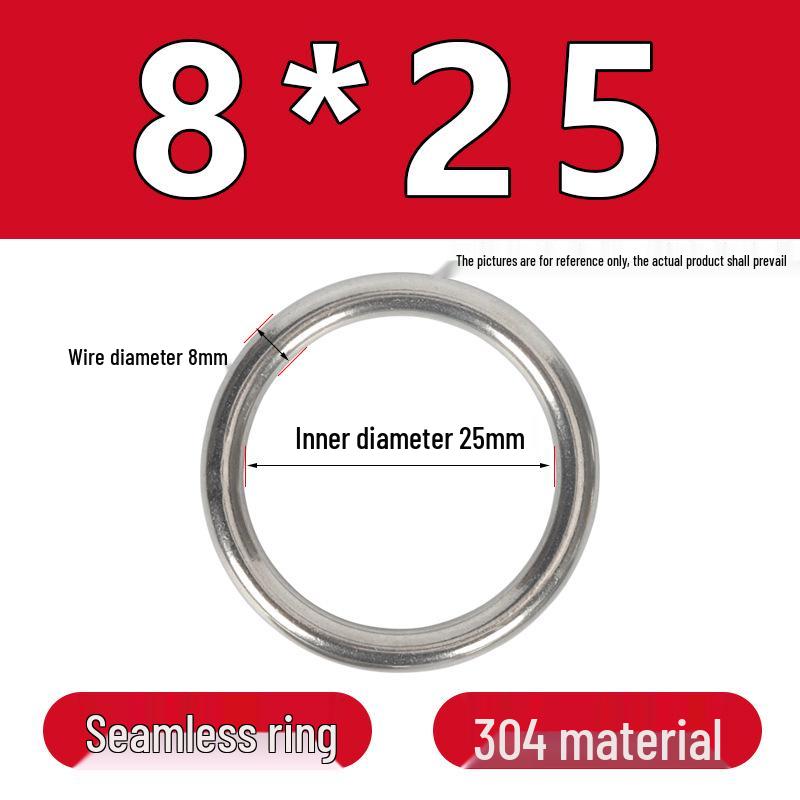 Stainless Steel Seamless O-Ring: Corrosion-Resistant Accessory for Handbags and Pet Gear