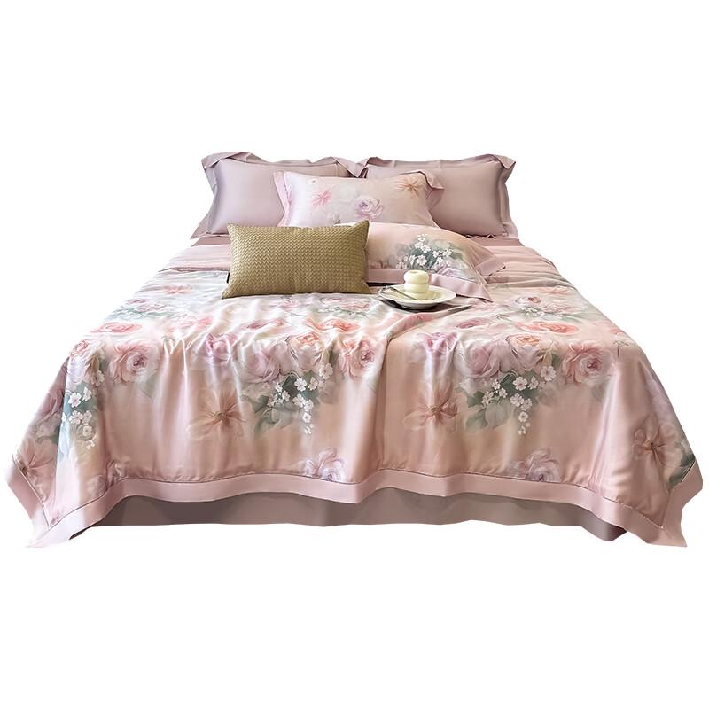 

LENGARY Tencel Lyocell Floral Summer Quilt
