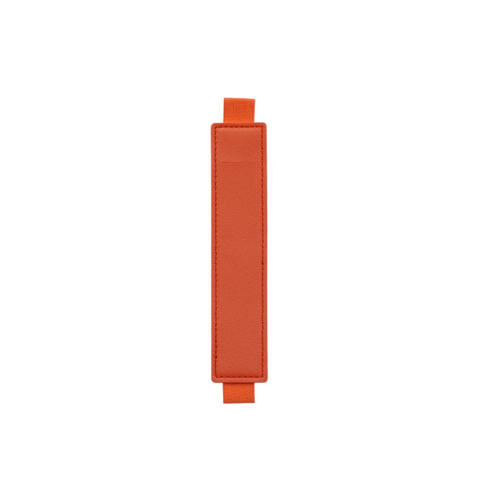Elastic Leather Tablet Pen Holder with Adjustable Tightness and Clip Stand for Meetings