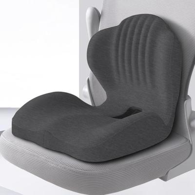 Memory Foam Seat Cushion with Back Support Ergonomic Lumbar Support Soft Touch Stress Relief L-shaped Chair Cushion