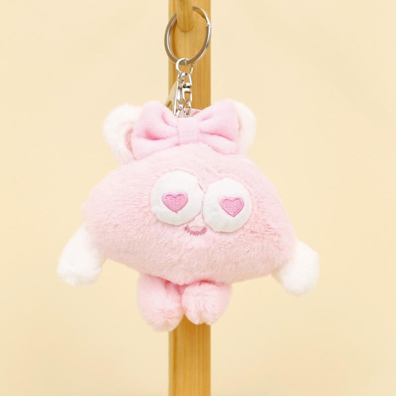 

Плюшевый кролик Большеглазый брелок 10 см Милый и ароматный Короткошерстный плюшевый Чучело животного Кукла Pink Rabbit