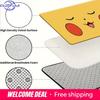 Pokemon Pikachu Cute Face Print Non-slip Doormat, Soft Absorbent Floor Rug for Home Decor