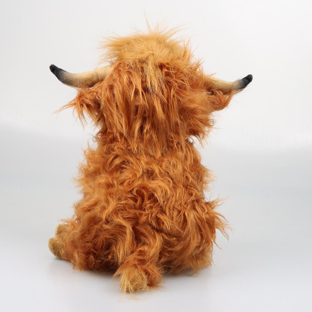 Highland Cow Plush Simulation Scottish Highland Cow Plush Plush Toy With Long Hair And Cute Appearance