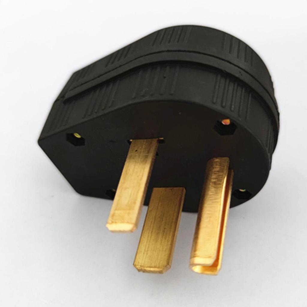 American Standard NEMA6-50R 50A Three-Pin Industrial Plug for High Power Generators and Dryers