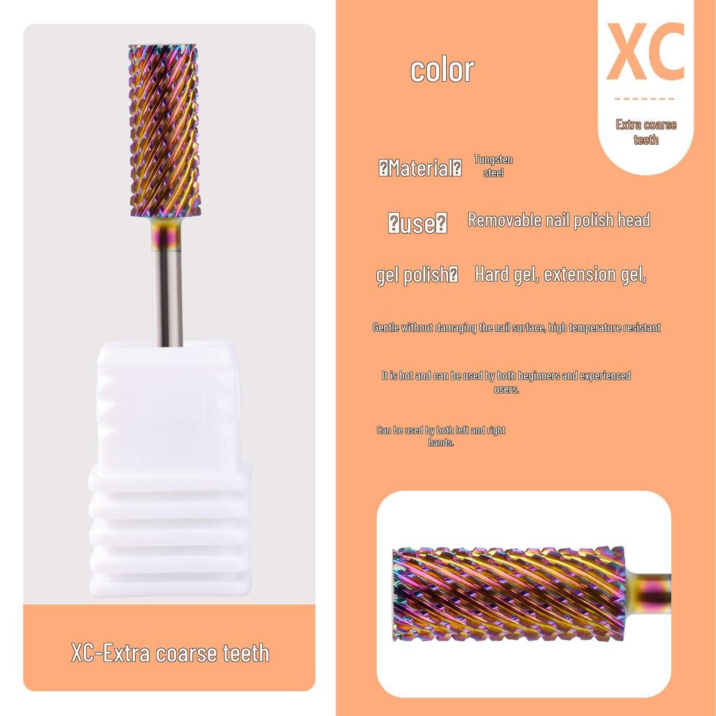 High-Quality Tungsten Steel Grinding Head for Fast Armor Removal, Small Cylindrical Flat Head, Non-Heating.