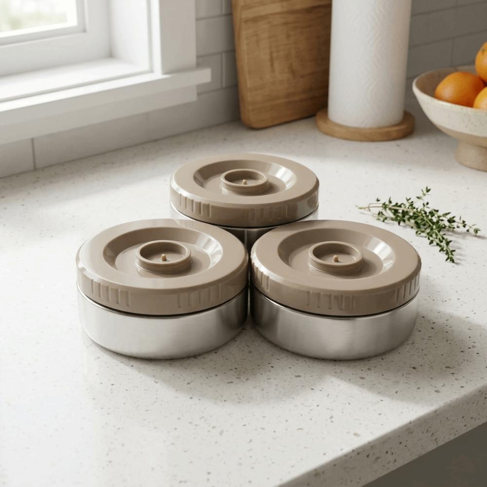 304 Stainless Steel Insulated Food Bucket Multi Layer Vacuum Lunch Box Insulated Food Jar Picnic