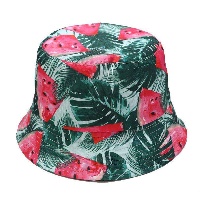 Hot Selling Fruit Pattern Bucket Hat Men and Women Outdoor Leisure Visor Summer Travel Hat