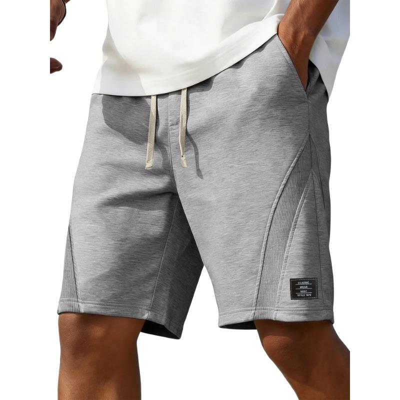 

Mens Casual Drawstring Waist Sports Shorts S серый