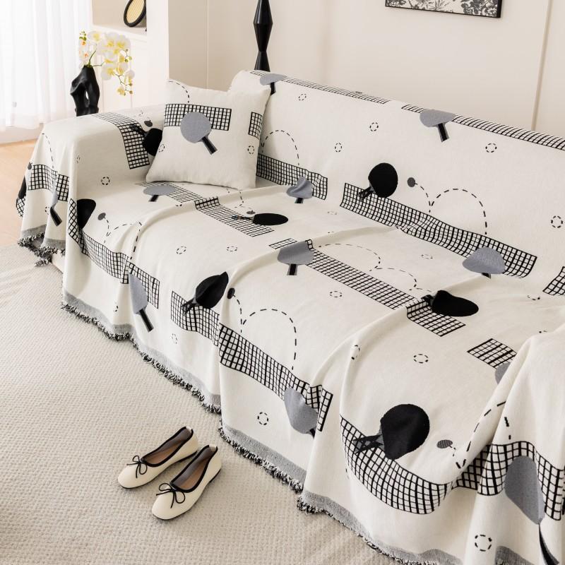 

Ткань для чехла на диван премиум-класса в стиле светлого французского крема для всех сезонов, противоскользящее полотенце на диван Нил, пылезащитный чехол на диван 180*130cm