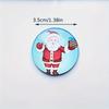 6Pcs Christmas crystal glass refrigerator sticker creative cartoon cute three-dimensional magnet magnetic sticker home decoration
