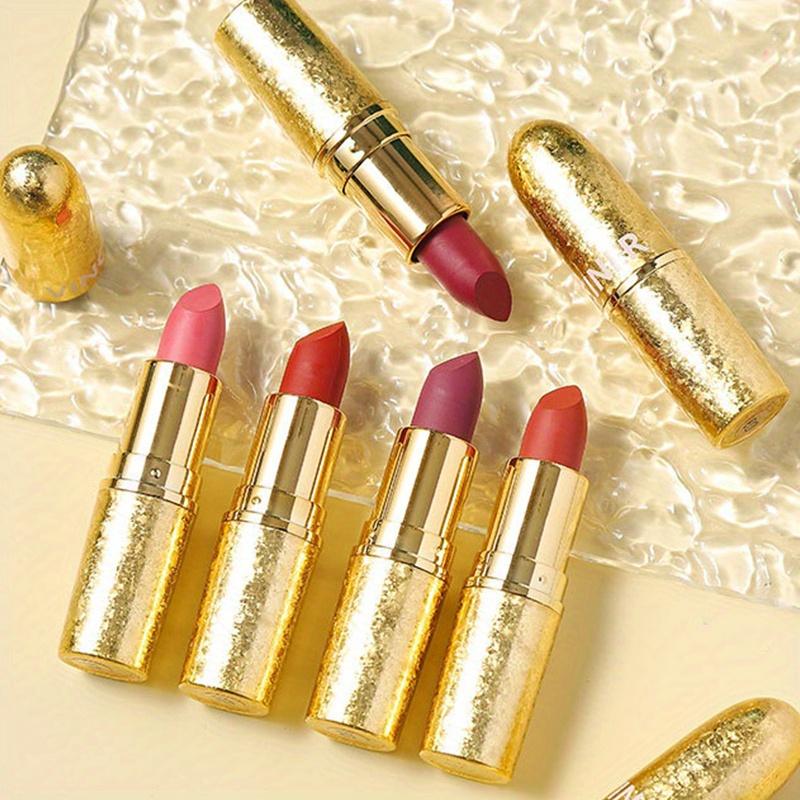 Matte Velvet Lipstick Waterproof Velvet Lip Gloss with Long Lasting Non-Stick Cup Moisturizing Lip Balm
