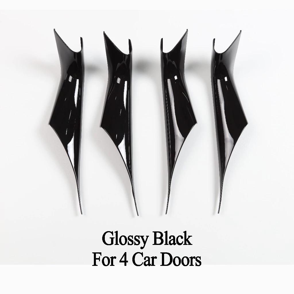 Suitable for BMW 5 Series G30 Door Handle Inner Cover G30 G38 F90 M5 530i M Sport 540i Protective Carbon Fiber Black 2-piece Set
