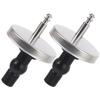 2 Pcs Hinge Toilet Lid Accessories Cover Screw Connector Smart Stainless Steel (60mmq Foot B Type Two) 2pcs Bolts Seat Fixings