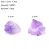 1/2PCS DIY Accessories Raw Gemstone Irregular Shape Purple Quartz Crystal Pendant Healing Stone Natural Amethyst