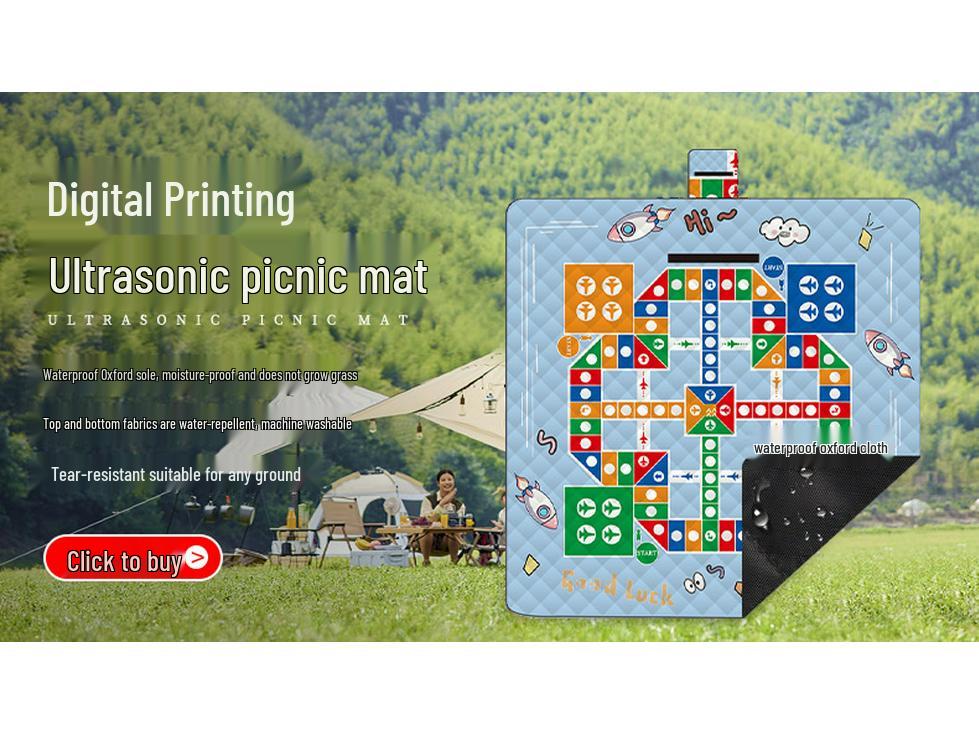Wasserdichte Outdoor-Picknick- und Rasenmatte – Ultraschallverdickt