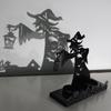 Halloween Witch Candle Holder Resin Which Ghost Figurines Spooky Desktop Statues Decoration for Home Garden Decor