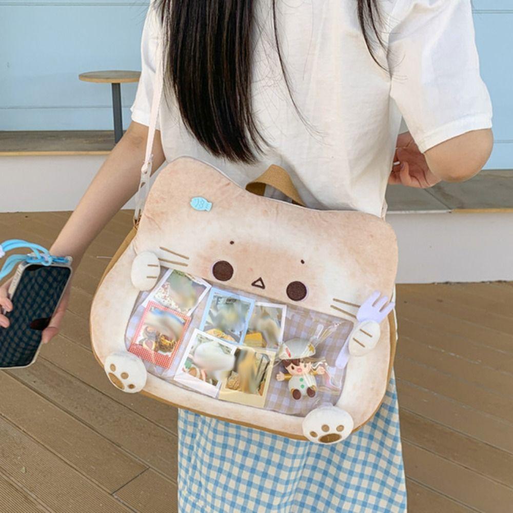Idol Merchandise Storage Transparent Pocket Zipper Bag Fashion Backpacks  Outdoor
