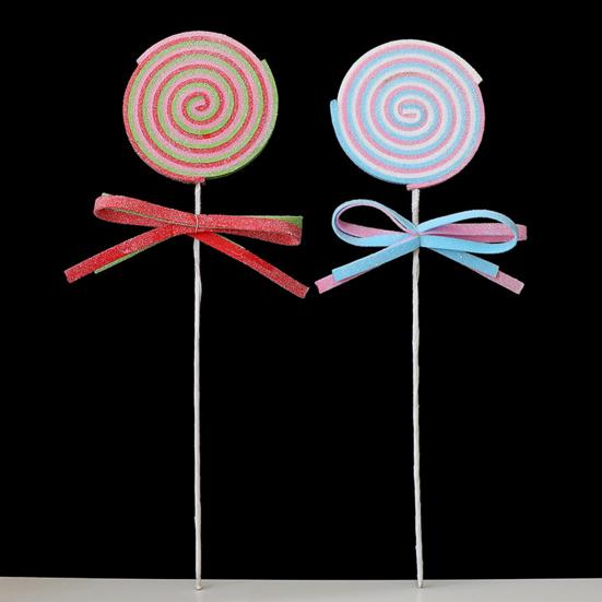 Imitation Large Lollipop Prop Ornament Fake Candy Decor Christmas Tree Garland Desktop Holiday Home Decor
