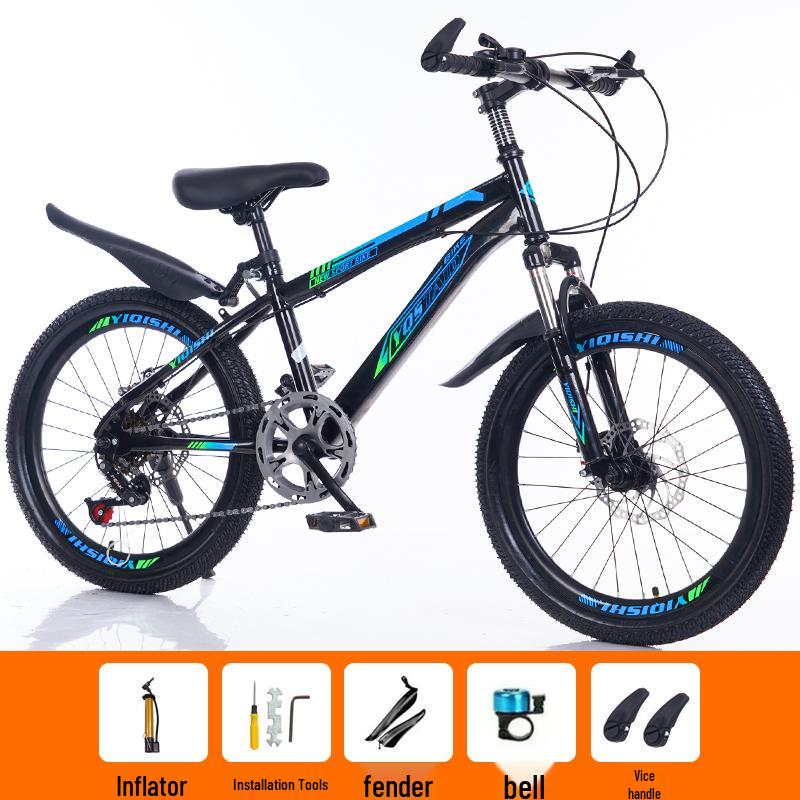 Children's Mountain Bike: Variable Speed, Disc Brake, Ages 6-12, Suitable for Boys, Girls, and Teens