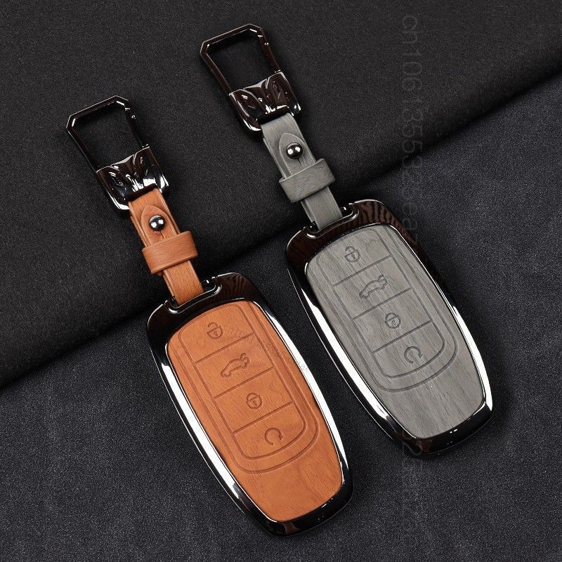 Alloy Style Car Key Case Cover Shell For Chery Tiggo 7 4 8 Pro Jaecoo J7 J6 J8 Omoda 5 9 C5 C9 E5 Ebro S800 S700 Phev Key Chain