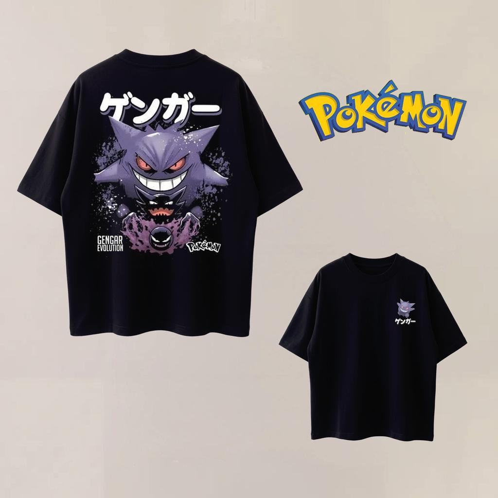 Summer Anime PokéMon Cosplay Tshirt Cotton Short Sleeve Tops Casual Loose Retro Tshirt Unisex Unisex Kids Family Matching Outfits