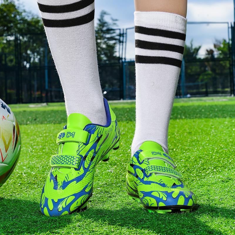 Scarpe da Calcio da Ragazzo Suola Morbida in Gomma Scarpe da Calcio da Allenamento Professionali per Erba Sintetica per Ragazze