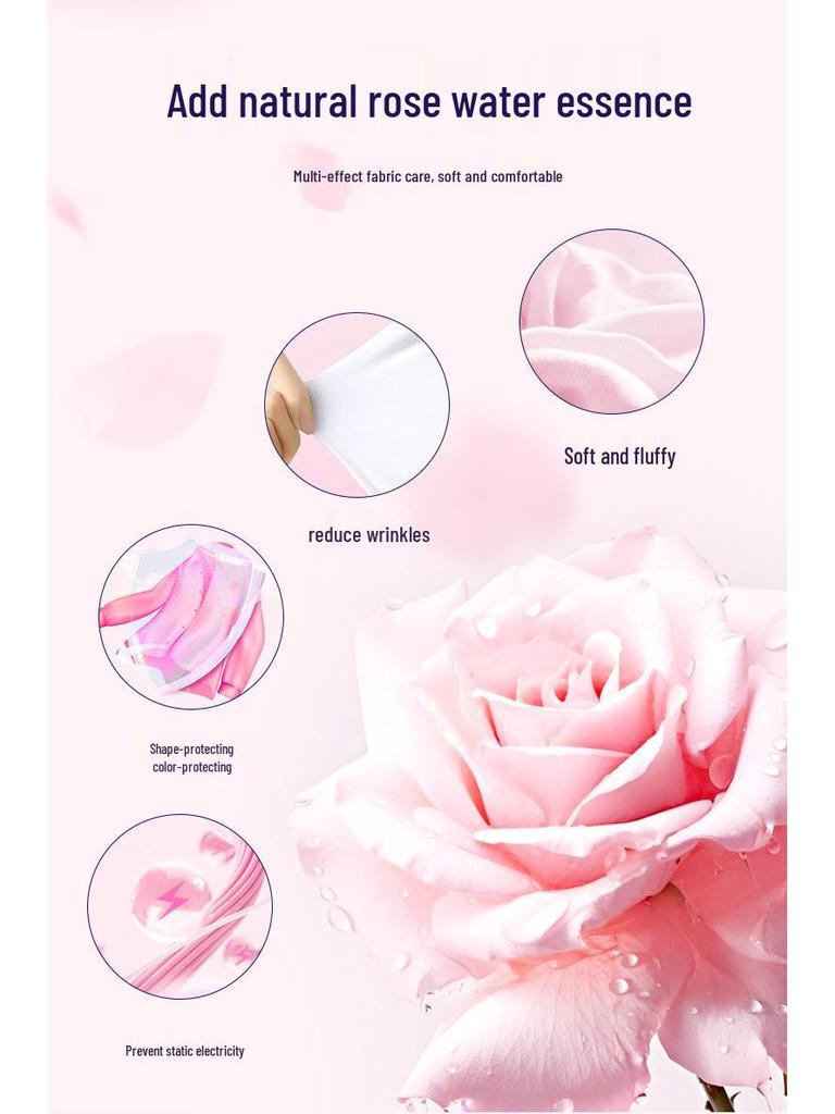 Thailand Importierter Weichspüler für weiche und glatte Wäsche 480 ml - Antistatisch & Langanhaltender Duft