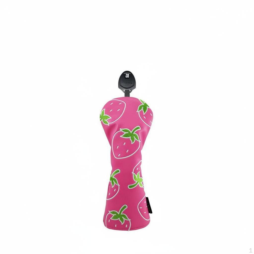 Fruit Pattern Golf Headcover Soft Fleece Lining Club Scratch Protection Driver Wood