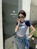 2025 Women's Trendy Ribbed Short-Sleeve Cardigan Tee