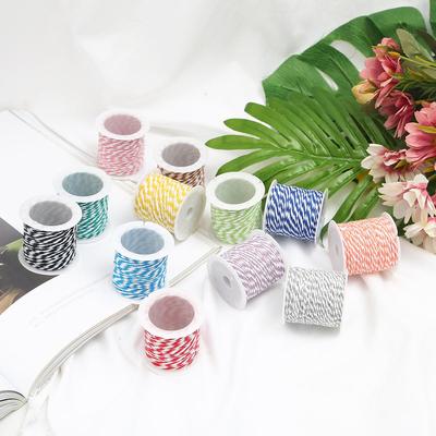 10 Metri/Rotolo 1.5mm Doppio Colore Cavo di Cotone Spago Corda Cavo Di Natale Decorazione di Cerimonia Nuziale Confezione Regalo Rustico Fatto A Mano Artigianato FAI DA TE