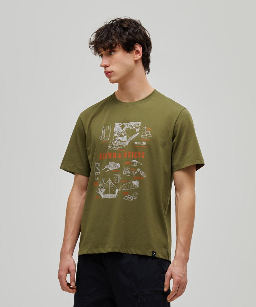 SIERRA DESIGNS Gear Archive Chill-Lite Short Sleeve T-Shirt Khaki