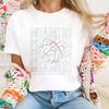 Basketball League Club Printed Pattern Round Neck T-Shirt Regular New Cartoon Style Summer Street Fashion Women's Basic Top