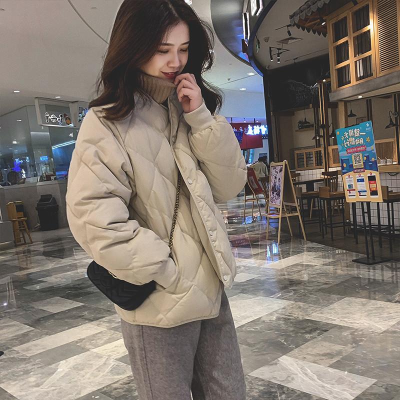 

Short Down Cotton Jacket for Women In Winter Updated Style Small and Lightweight Versatile Bread Cotton Jacket for Women High Quality S