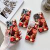 Full Screen Rose for iPhone17ProMax Metallic Paint Glass Mobile Phone Protective Case 17 All-inclusive Fine Hole Factory